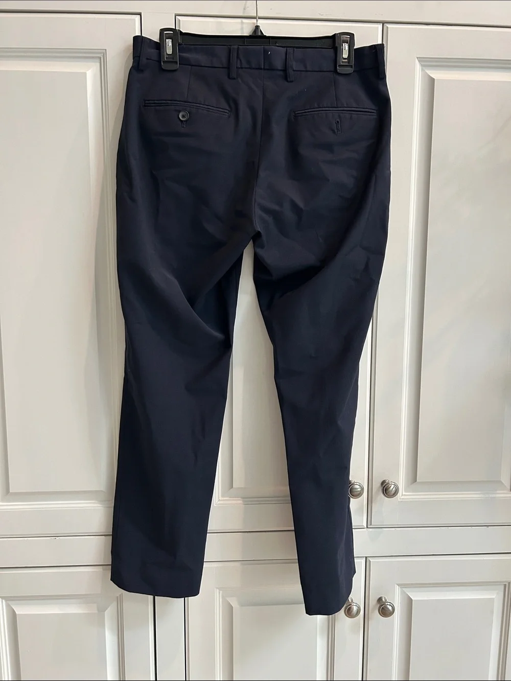 Men's J Crew Navy Thompson Dress Pants - Tapered Fit
